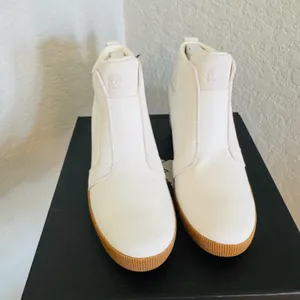 Sorel Out N About‎ Wedge Leather Bootie, Ankle Boots White/Sea Salt, Size 8, NWT thumbnail 10