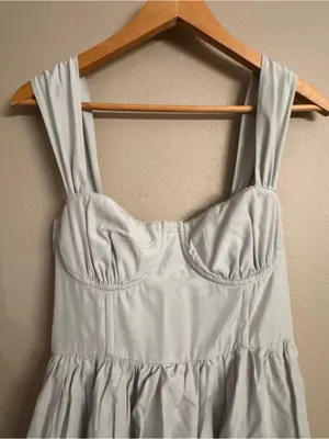 WEWOREWHAT Corset Ruffle Midi Dress thumbnail 4