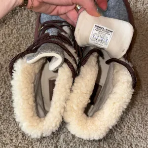 Sorel Maroon and Gray Winter Boots thumbnail 5