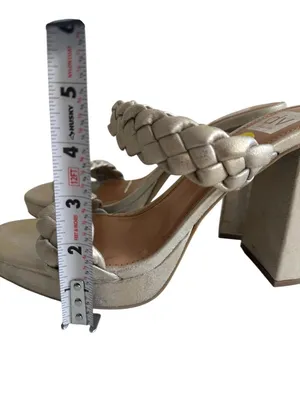 DV DOLCE VITA Gold Wash Braided Heels Size 9 thumbnail 5