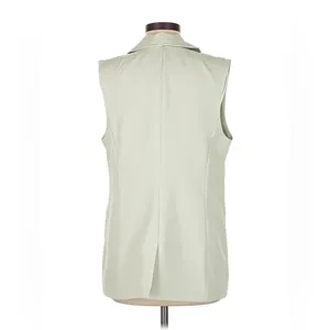 Prettygarden Women's Size Small Sleeveless Vest Light Sage Green One Button 7106 thumbnail 2