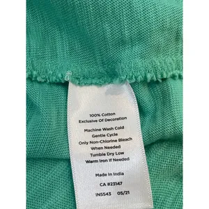 Talbots Cotton Embroidered Boho Dress Size M Light Soft Green thumbnail 6