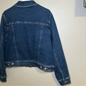 Judy Blue Classic Dark Wash Cotton Blend Denim Jacket Women’s Plus Size 1X thumbnail 8