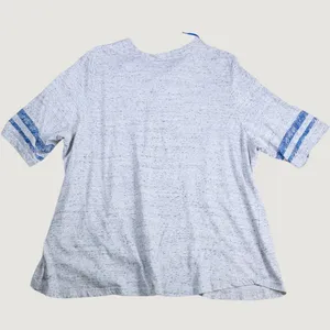 Fanatics Chicago Cubs T-Shirt Women 4X Grey Lace Up Neck Short Sleeve MLB Jersey thumbnail 4