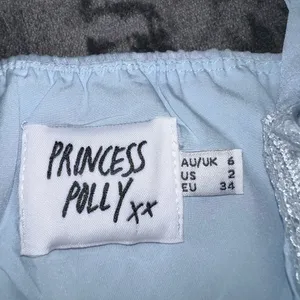 Princess Polly Old School Love Crop Top in Blue Size 2 thumbnail 13