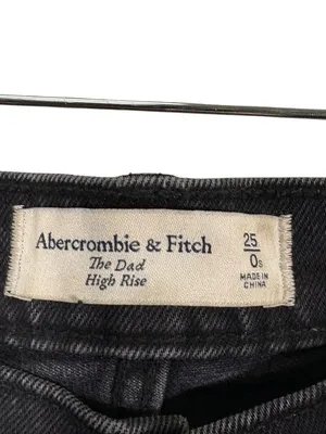 Abercrombie Fitch Dad High Rise Jeans Crossover V Waist Size 25 thumbnail 9