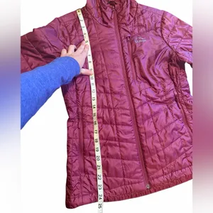 L.L. Bean Women’s Primaloft Packaway hooded jacket XS Peitte Raspberry Pink thumbnail 10
