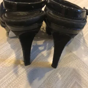 Charles David Black Platform Adjustable Sandals thumbnail 4