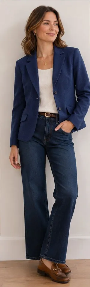 Pendleton vintage Navy 100% virgin wool made in the USA blazer size 6 thumbnail 1