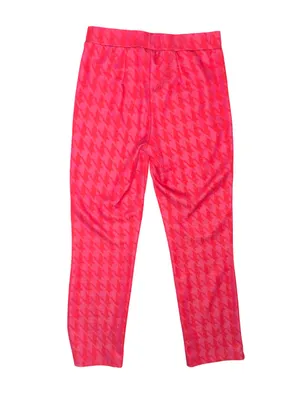 Hot Pink Houndstooth Cropped Pants thumbnail 9
