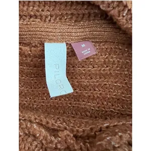 Pilcro Cowl Neck Sweater Burnt Orange Ginger‎ Knit Womens M thumbnail 6