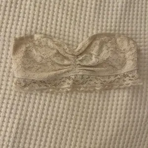 Aerie | Lace Bandeau Bralette White Medium thumbnail 3