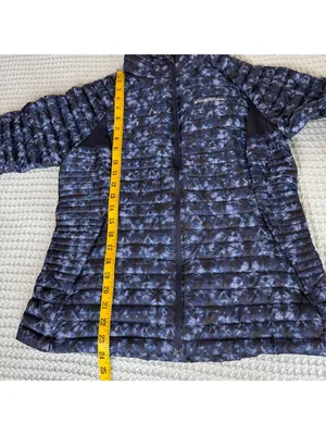 Eddie Bauer First Ascent Stormdown 800 Jacket Womens Medium Blue Goose Down Coat thumbnail 10