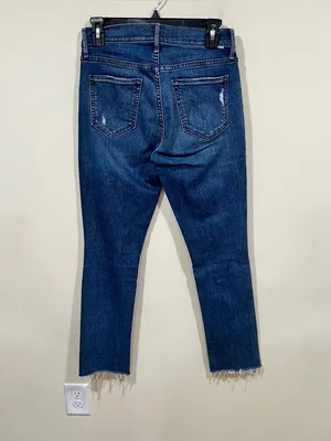 MOTHER Denim Mid Rise Dazzler Ankle Fray jeans in the "Weekend Warrior" size 28 thumbnail 7