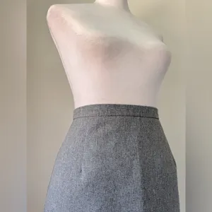 Vintage ‘90s Requirements Dark Gray Knee Length Pencil Skirt thumbnail 5
