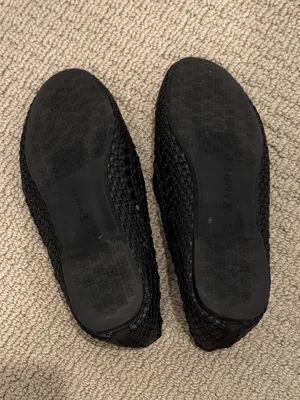 BIRDIES The Starling Loafers in Black Woven Mesh Vegan Leather size 9.5 thumbnail 7