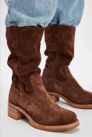 Frye Campus 12R Brown Boots in Brown Brownie Suede NWOB thumbnail 1