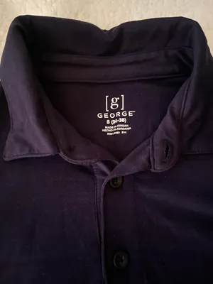 George Polo Shirt Navy Size Small thumbnail 5