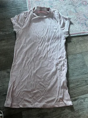 SET ACTIVE Women's Short Sleeve Ribbed Tee in pale pink thumbnail 5