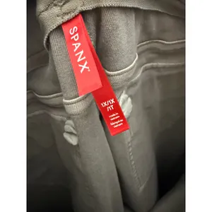 Spanx Stretch Twill Cropped Wide Leg Pants Olive Green Plus Size 1X thumbnail 5