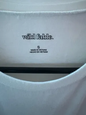 Wild Fable White crop top thumbnail 3