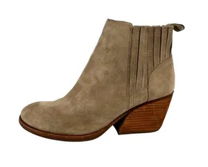 Kork-Ease Cinca Suede Tan Ankle Boots Block Heel Size 10 Boho Chic Cowgirl thumbnail 1