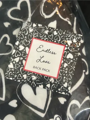 Brighton Endless Love Black & White Heart Print Backpack NWT thumbnail 3