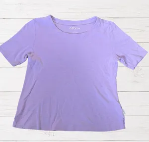 Orvis Classic Collection Lavender Pima Cotton Tee Soft Coastal Short‎ Sleeve S thumbnail 1