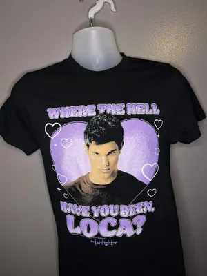 Twilight Saga Loca American Classics Shirt Womens Medium Black Graphic Tee Top thumbnail 1