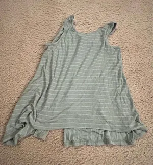 Ab56 junior top shirt green large flowy perfect for summer thumbnail 1