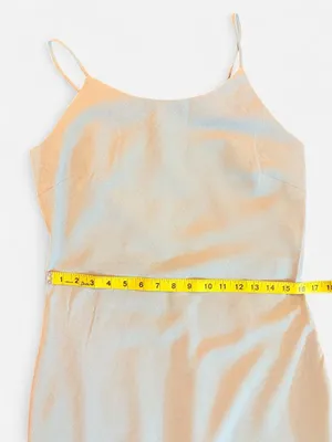 Vintage Alias 90s Silver Gray Maxi Slip Dress M thumbnail 6