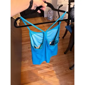 Lululemon Power Y Racerback Tank Top Turquoise Blue Women's Size 12 thumbnail 2