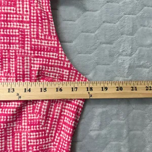 J.McLaughlin Shift Dress Catalina Cloth Pink Geometric Preppy Coastal Womens M‎ thumbnail 7