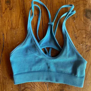 Free People Movement Blue seamless sports bra sz s thumbnail 3