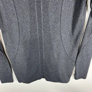 Lululemon Swiftly Tech Long Sleeve‎ Crew Sz 8 Gray Thumbholes Workout Yoga thumbnail 7