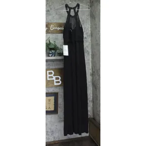 Speechless Juniors Embellished Ruched Cutout Gown Dress Black 9 thumbnail 2