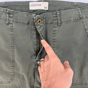 Pistola Olive Green Utility Jogger Cargo Pants Ankle Zip Size 31 thumbnail 8