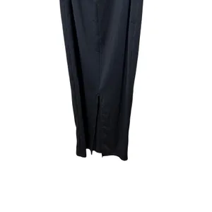 Princess Polly Black Long Sleeve Open Back Twist Maxi Dress‎ US 4 Square Neck thumbnail 6