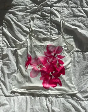 Flower cami White thumbnail 2