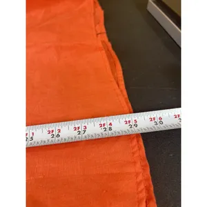 Soft Surroundings 1X Coral Orange 100% Linen Tunic Top Relaxed Back Buttons thumbnail 9
