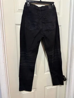 Black American Eagle Mom Jeans thumbnail 2
