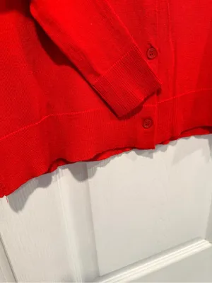 NWOT Style & Co Size S Red Lightweight Button Front Cardigan Sweater Rayon Blen thumbnail 4