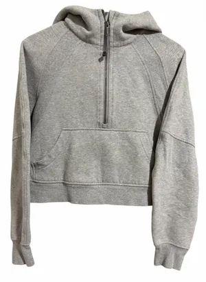 Lululemon Scuba Oversized Half Zip Hoodie Gray Women's Size XS/S‎ thumbnail 1