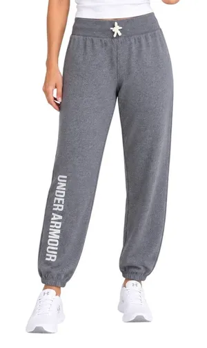 Under Armour Gray Loose Fit Jogger Sweatpants Women's XL Logo thumbnail 1