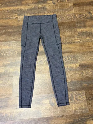 Lululemon Speed Up Tight 28" Full-On Luxtreme Women 8 Legging Heather Black Knit thumbnail 3