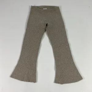Nanushka‎ Sweatpants Womens Medium Beige Ribbed Knit Flare Leg Pull On Lounge thumbnail 1