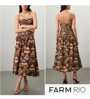Farm Rio Dress Midi thumbnail 2