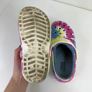 Crocs adult tie dye blue‎ faux fur lined slip on lounge comfy casual shoes 6 thumbnail 5