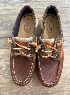Sperry Top Sider Boat Shoes Women's 5M STS97581 Brown thumbnail 1