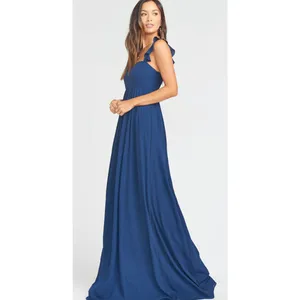 Show Me Your MuMu June Maxi Gown Navy Blue Small Wedding Bridesmaid Guest NEW thumbnail 7